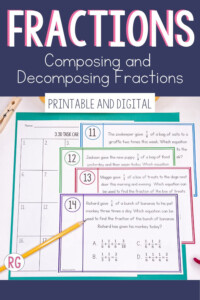 Sum Of Unit Fractions Composing And Decomposing Fractions Digital