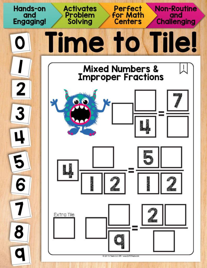 Super Teacher Worksheets Mixed Numbers And Improper Fractions 