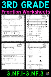 Third Grade Common Core Fractions Worksheets Fraction Worksheets Free