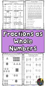 Whole Numbers As Fractions Worksheets 3rd Grade Fraction Worksheets