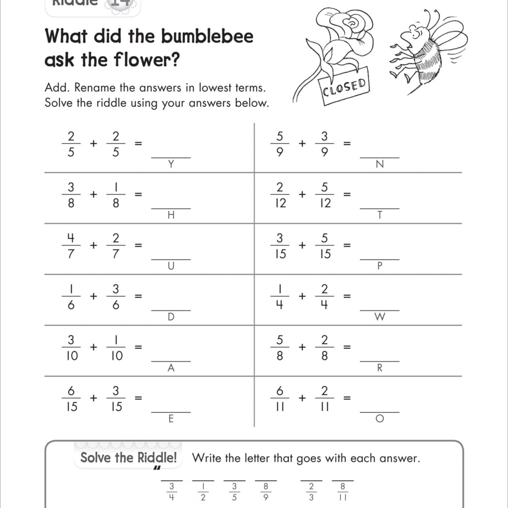 Worksheet Works Fraction Addition Answers Fraction Worksheets Free 