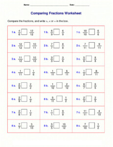 Worksheets For Grade 4 Fraction Coloring Sheets