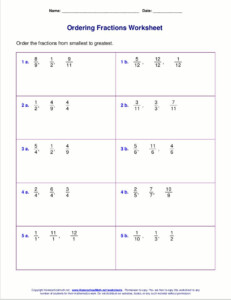 Worksheets Fractions Decimals Greatest To Least In 2020 Fractions