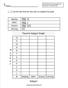 12 3Rd Grade Graph Worksheet Grade Printable sheets Line Plot