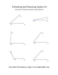 12 Angles With Protractor Worksheet Worksheeto