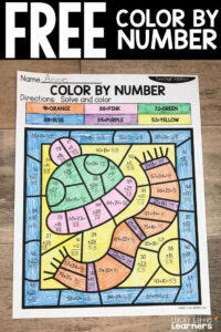 2 digit Addition And 2 digit Subtraction Color By Number Sheets Are The