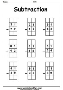 2 Digit Borrow Subtraction Regrouping 5 Worksheets Free Printable