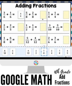 20 Adding Fractions With Like Denominators Worksheets 4Th Grade Coo