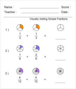 23 Sample Adding Fractions Worksheet Templates Free PDF Word