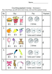 2nd Grade Money Worksheets Best Coloring Pages For Kids