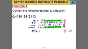 30 Repeating Decimal To Fraction Worksheet Education Template