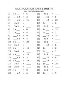 3rd Grade Multiplication Worksheets Best Coloring Pages For Kids