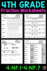 4th Grade Fraction Worksheets 4th Grade Math Worksheets Fractions