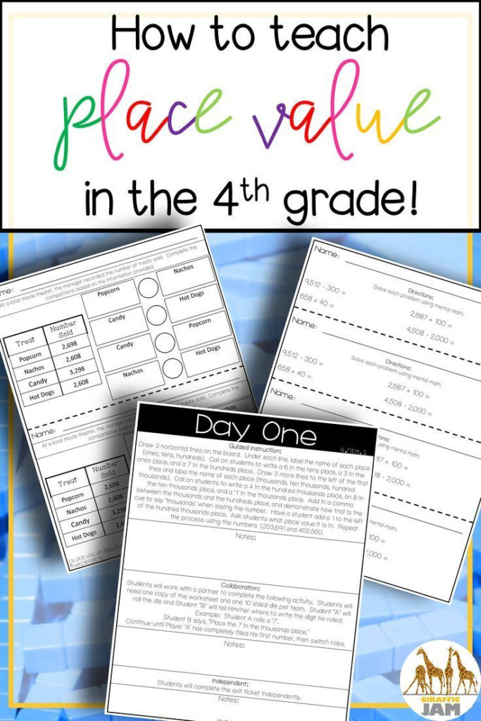 4th Grade Math Place Value Lesson Plans Math elementary School Math 