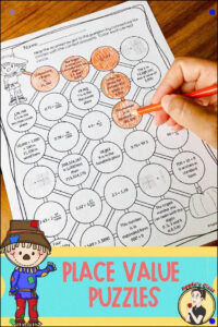 5Th Grade Place Value Puzzles This Is A Printable Worksheets Set For