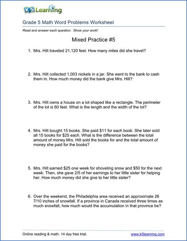 Mixed Operations With Fractions Word Problems Worksheet Pdf