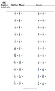 6 Equivalent Fractions Worksheet 4Th Grade Math Fraction Db excel