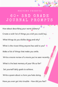 60 3rd Grade Journal Prompts For Kids Imagine Forest Blog