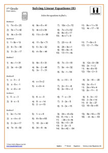 7th Grade Math Worksheets PDF Printable Worksheets