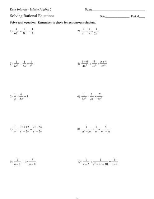 Adding And Subtracting Fractions Worksheets Kuta Thekidsworksheet