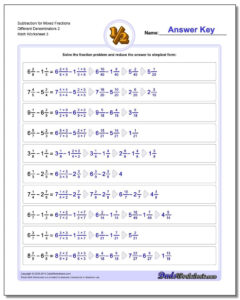 Adding Mixed Fractions With Unlike Denominators