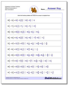 Adding Mixed Fractions With Unlike Denominators