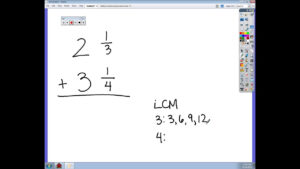 Adding Mixed Numbers With Unlike Denominators avi YouTube