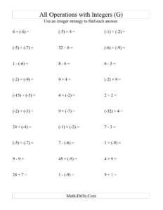 Adding Subtracting Multiplying And Dividing Fractions Worksheets