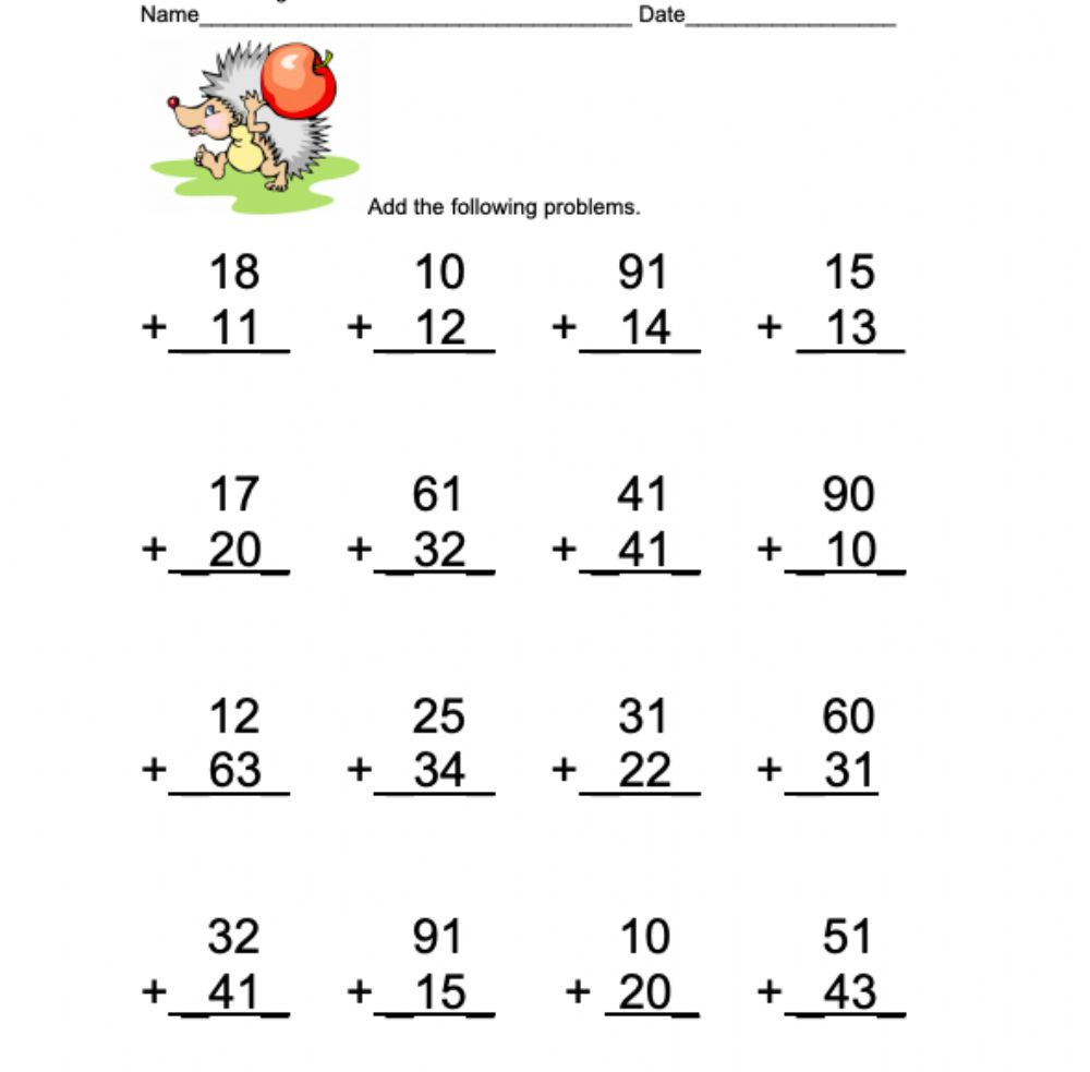 Adding Fractions Without Regrouping Worksheets