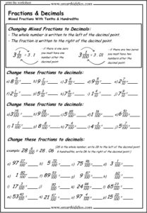 Changing Mixed Fractions To Decimals Studyladder Interactive Learning