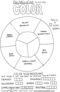 Color Wheel Worksheets For Elementary Worksheets Master