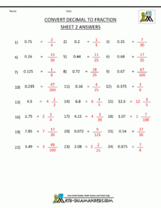 Convert Decimal To Fraction