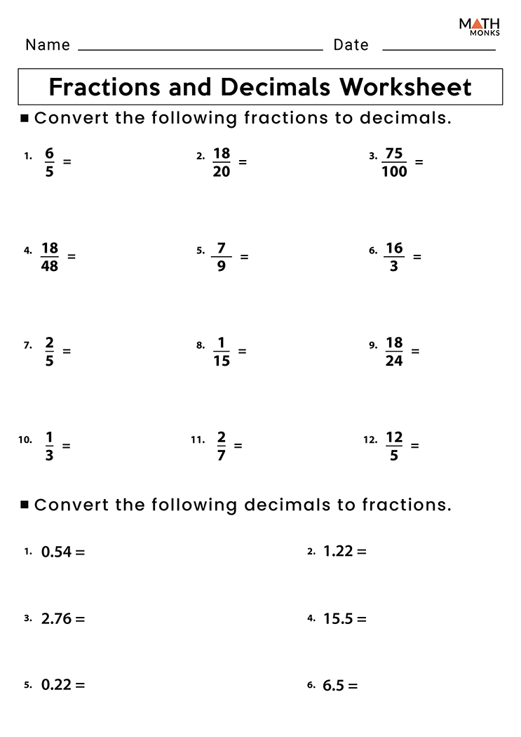 3rd Grade Fractions Worksheets Pdf