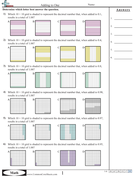 Adding Fractions With Models Worksheet