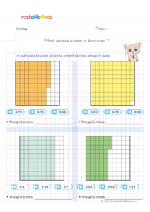 Decimals Worksheets For Grade 5 With Answers Understanding Of The