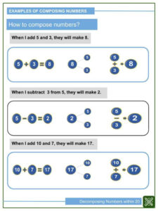 Decomposing Numbers Within 20 1st Grade Math Worksheets Helping With Math