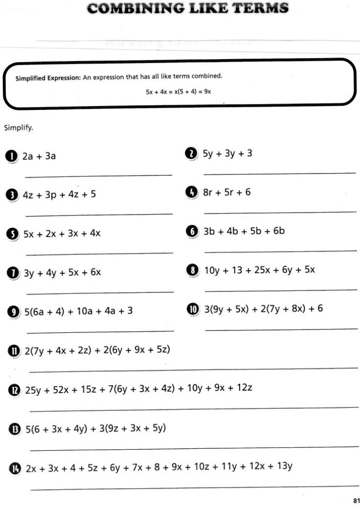 Distributive Property Worksheet 6th Grade All About Worksheet 