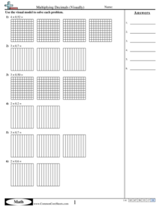 Dividing Decimals With Models Worksheets 99Worksheets