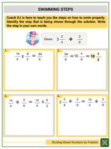 Dividing Mixed Numbers By Fractions Worksheets 5th Grade Worksheets