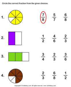 Download And Print Turtle Diary s Shaded Part As Fraction Worksheet