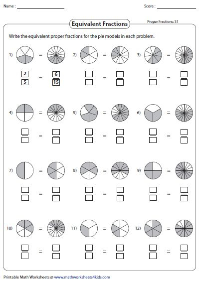 Equivalent Fractions Worksheet 3rd Grade Fractions Worksheets Math 