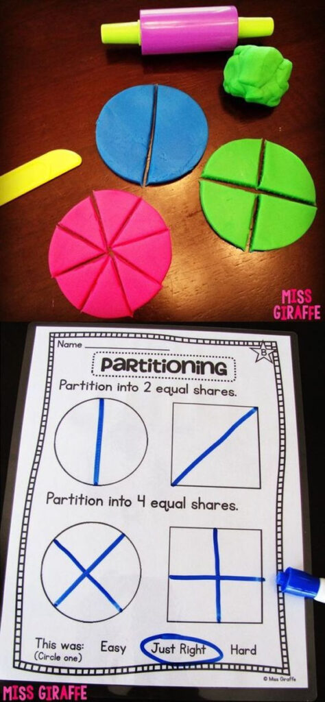 Fractions In First Grade Geometry 2nd Grade Activities 2nd Grade 