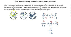 Fractions Word Problems Adding And Subtracting YouTube