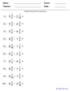 Fractions Worksheets Printable Fractions Worksheets For Teachers