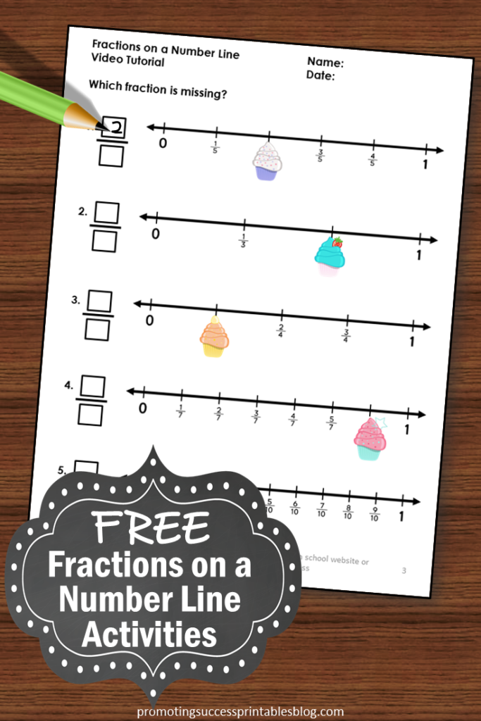 Free Fraction Worksheets Fractions Worksheets Fractions Number Line