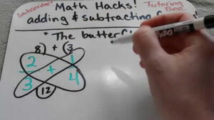 How To Add And Subtract Fractions Using The Butterfly Method 4th And