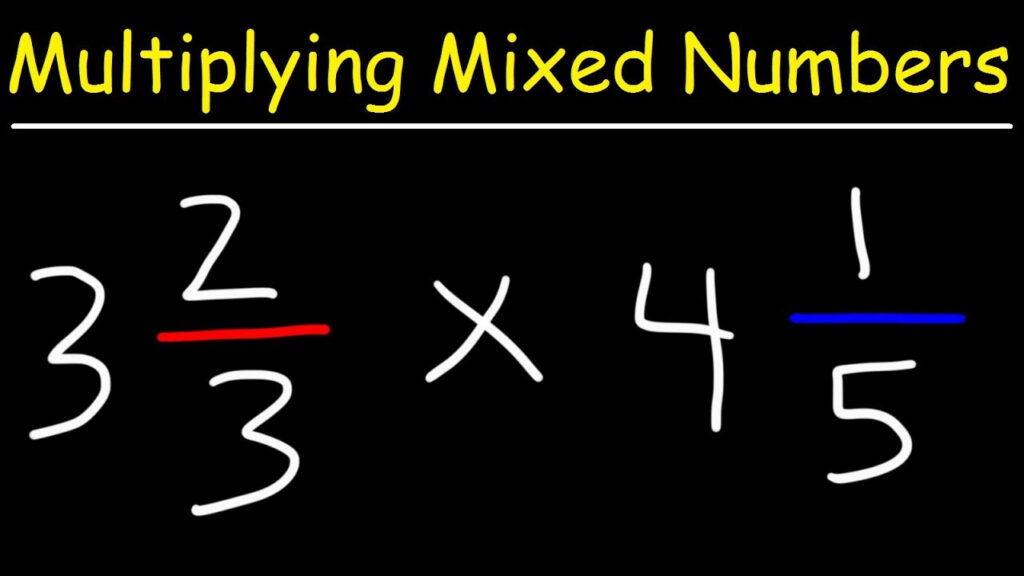 How To Multiply Mixed Numbers YouTube