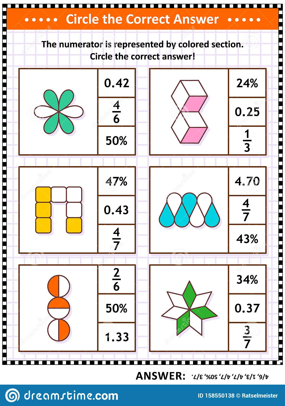 Fraction Decimal Percent Puzzle Worksheet