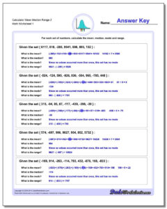 Mean Median Mode Word Problems Worksheets Pdf Db excel