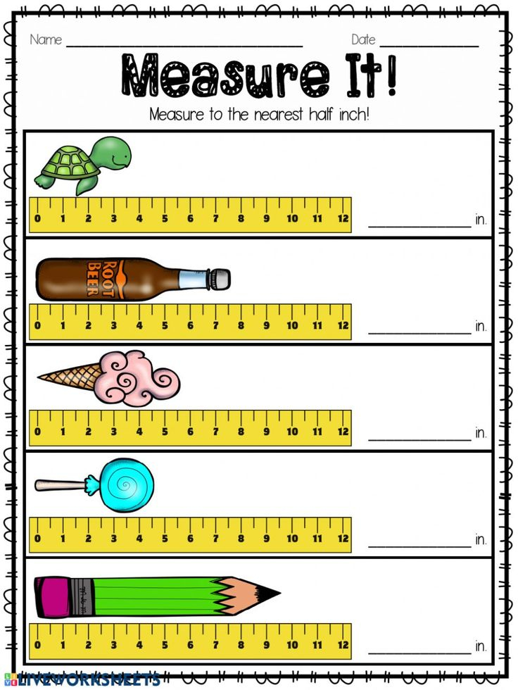 Measuring Length Online Activity For Grade 2 You Can Do The Exercises 